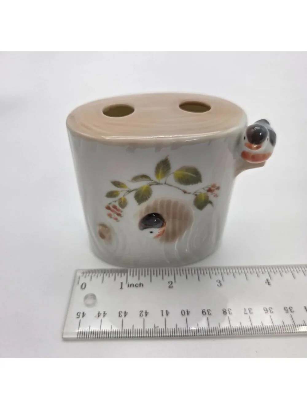 Vintage 3 Pc Takahashi Japan Birds Bathroom Set